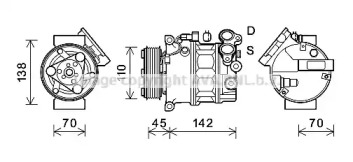 AVA QUALITY COOLING vok192 -  Компрессор, кондиционер